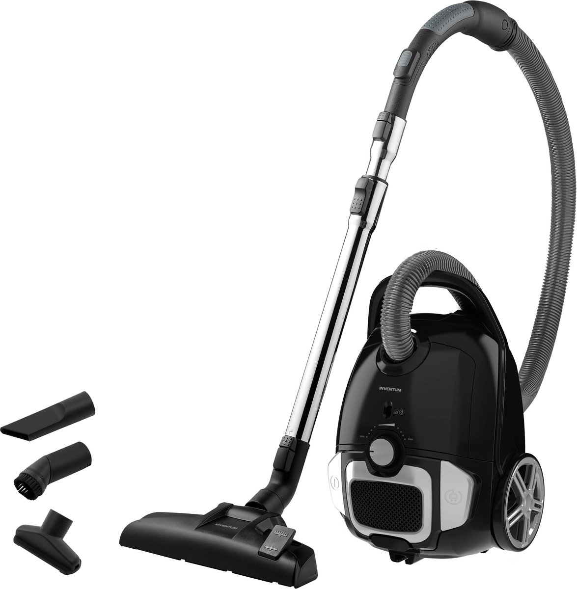 Inventum ST307ZZA - stofzuiger met zak - Zwart