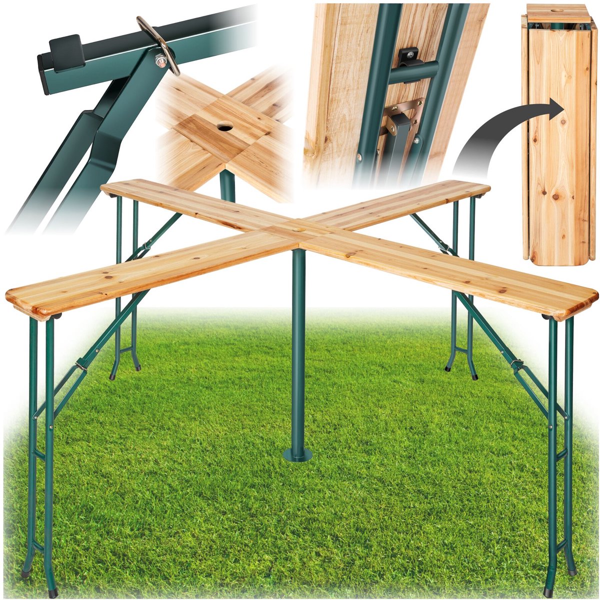 TecTake - biertafel hoog "Quatro" - 401825