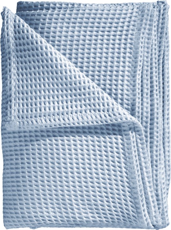 Heckettlane Bed Sprei Wafel - Bedsprei 2 persoons - Wafeldeken - 240x260 cm - Blauw