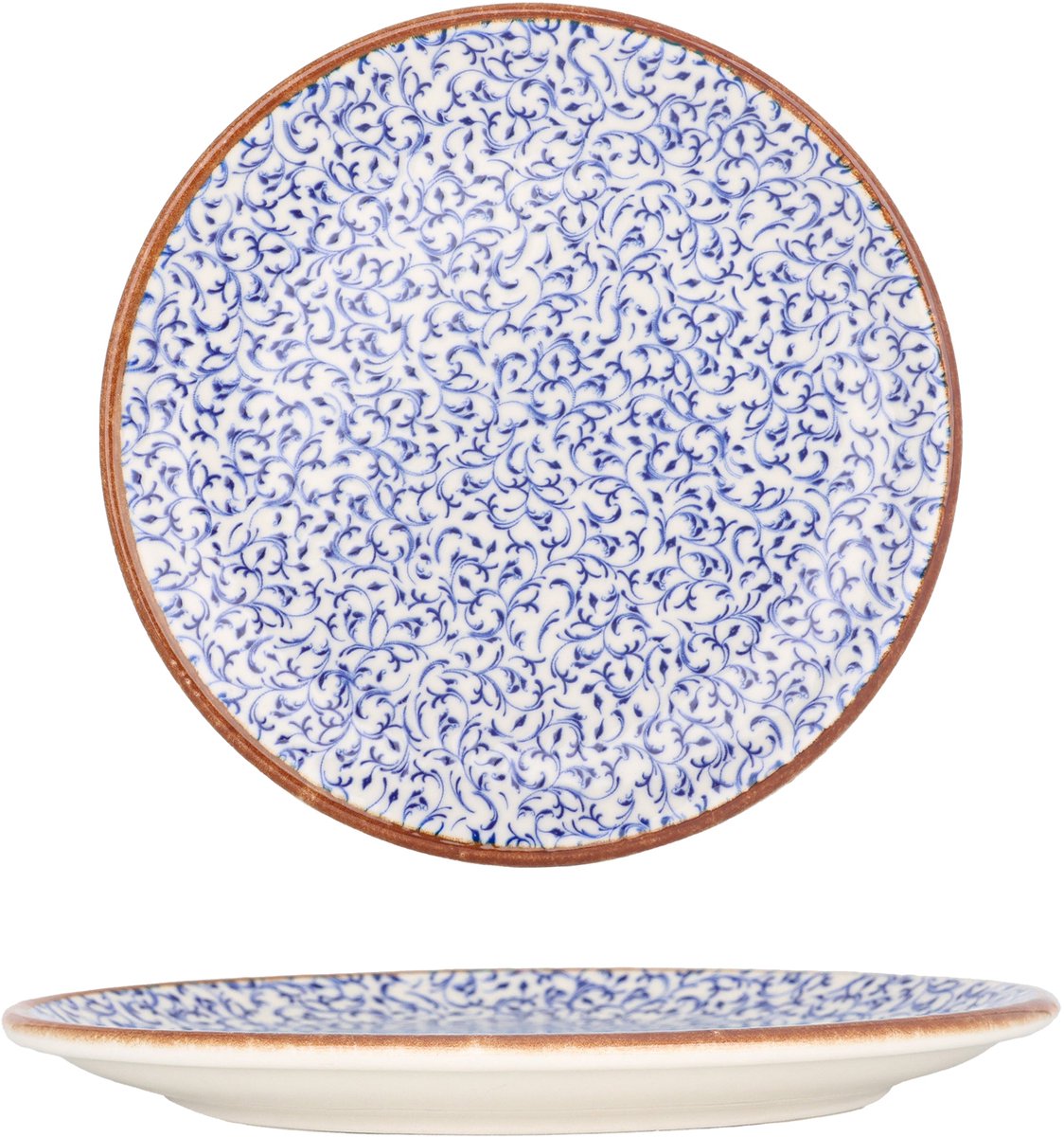 By Bone Dessertbord - Edera - Porselein - 17 cm - set van 6