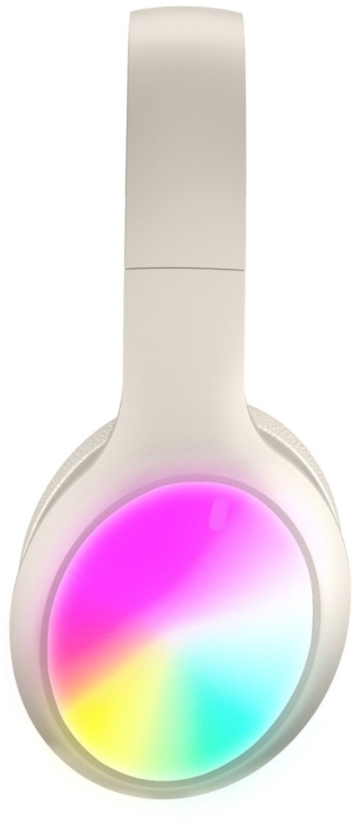 Volkano Auro LED Wireless Over-Ear Headphones – Bluetooth 5.3, 40mm Deep-Bass Drivers, 25h Battery & Foldable Design Wit