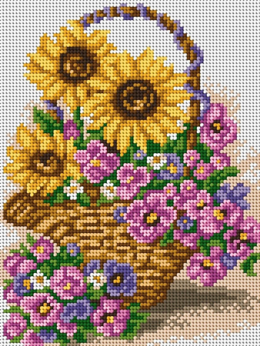 Ariadna Malwina Borduurpakket Kruissteek 18x24 cm met patroon