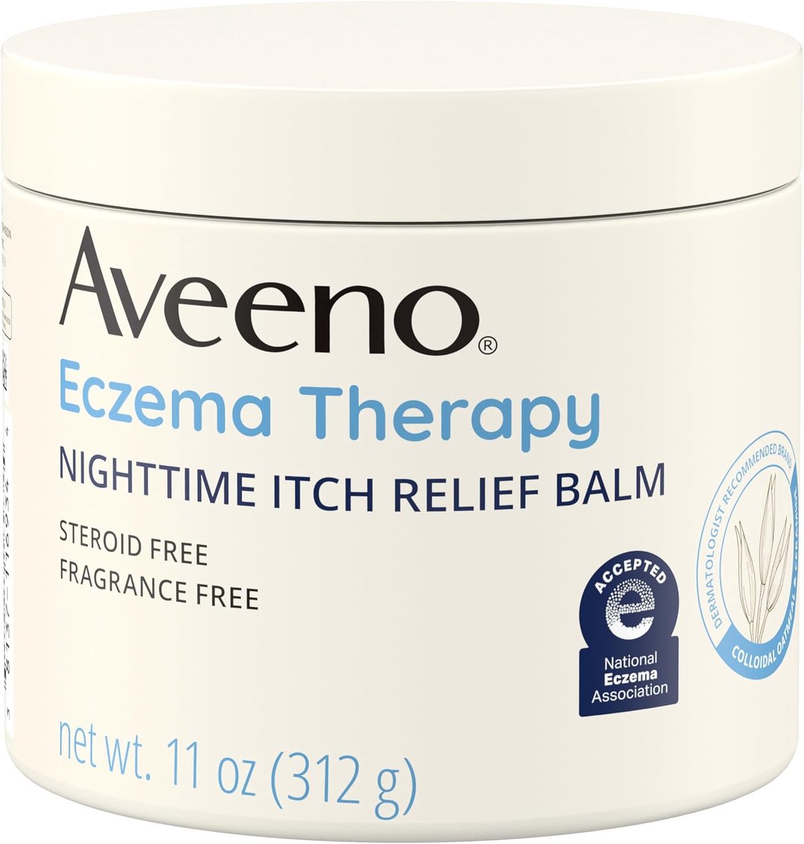 Aveeno - Nighttime Itch Relief Balm - Fragrance Free - 312 g