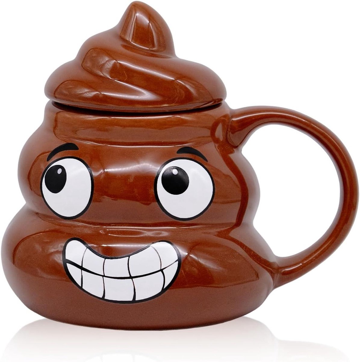 Cosensi - Creatieve Poop-mok 3D Grappige Keramische Koffiemok 400 ml Idee voor creatieve geschenken
