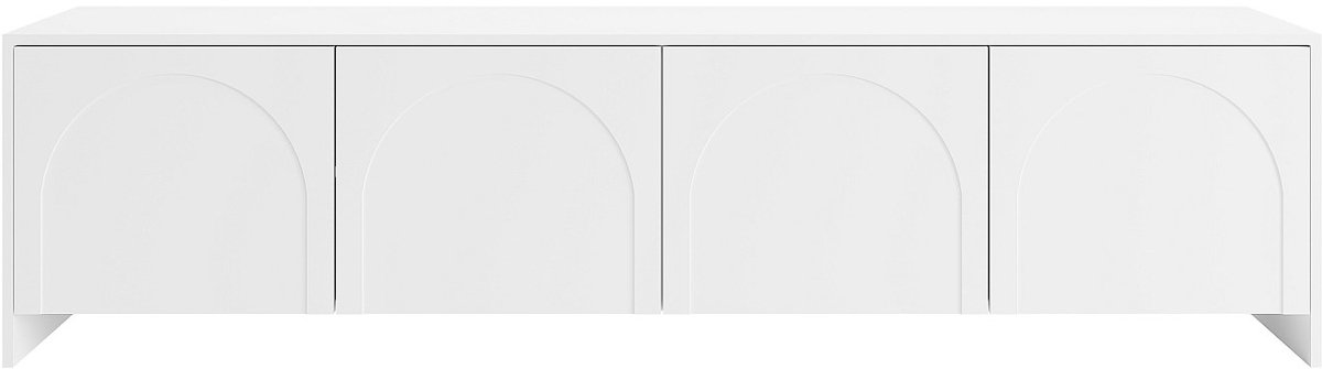 Vente-unique Tv-meubel met 4 deuren - Wit - NALYRA van Maison Céphy
