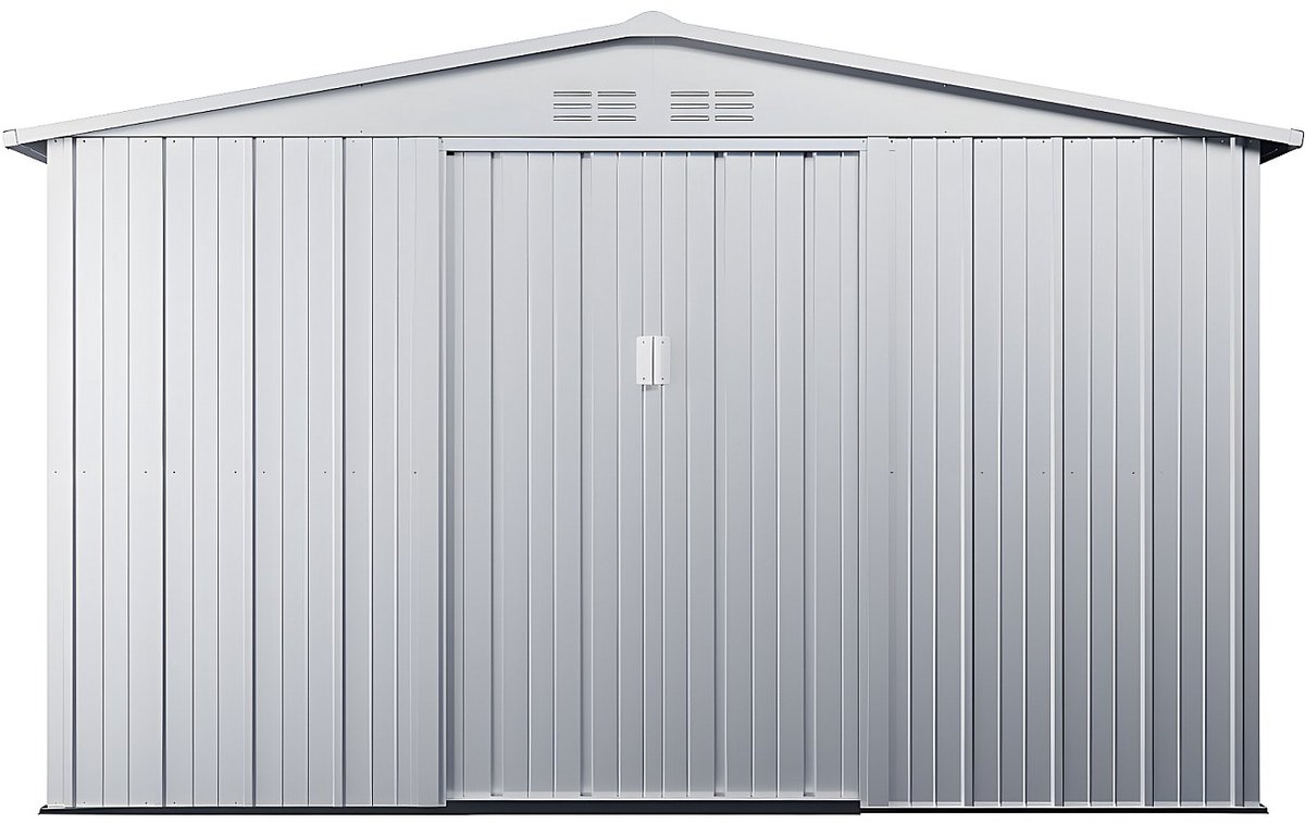 Bol.com Vente-unique Tuinhuisje van gegalvaniseerd staal - Grijs - LINUS - 7,82 m² aanbieding
