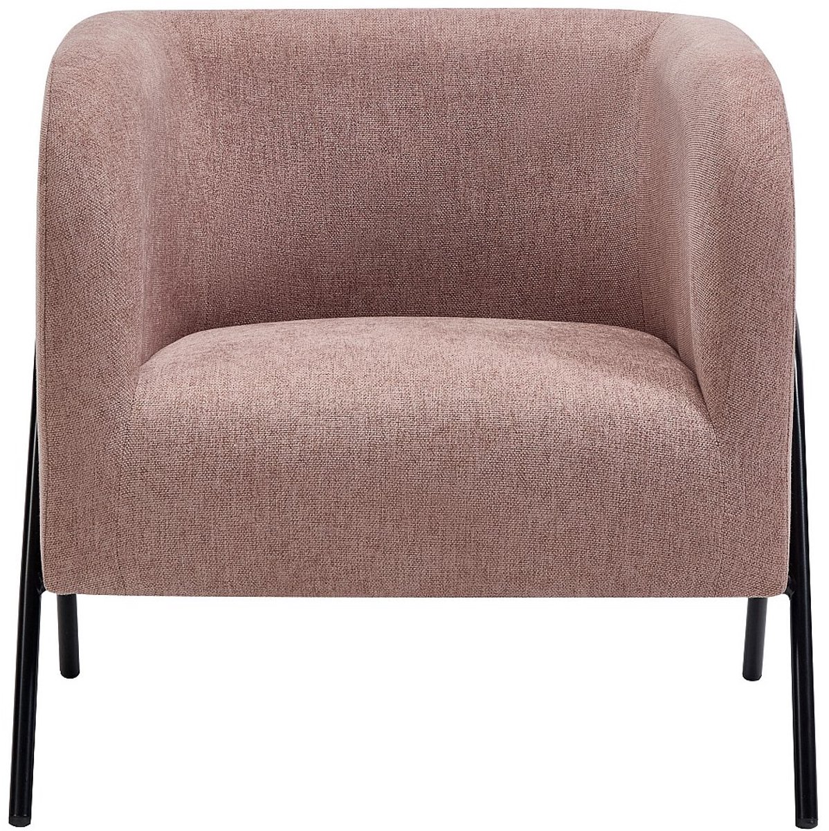 Vente-unique Roze stoffen fauteuil - BLINODA