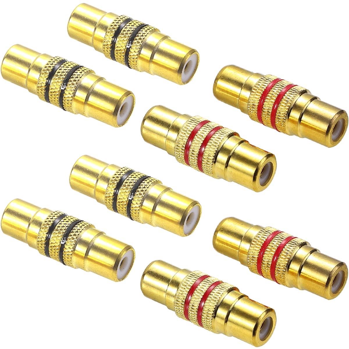 Cosensi - Audio-Video RCA Vrouwelijk naar Vrouwelijk Koppeladapter - 8 Stuks