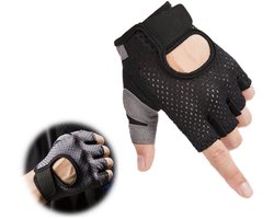 Fitness handschoenen L - Sport & Fitness handschoenen Heren & Dames - Krachttraining - Fitness - Sport handschoenen - Sporthandschoenen - Zwart