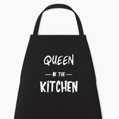 Keukenschort "Queen of the Kitchen" | Cadeau voor Vrouwen | Cadeau voor Moederdag | Zwart