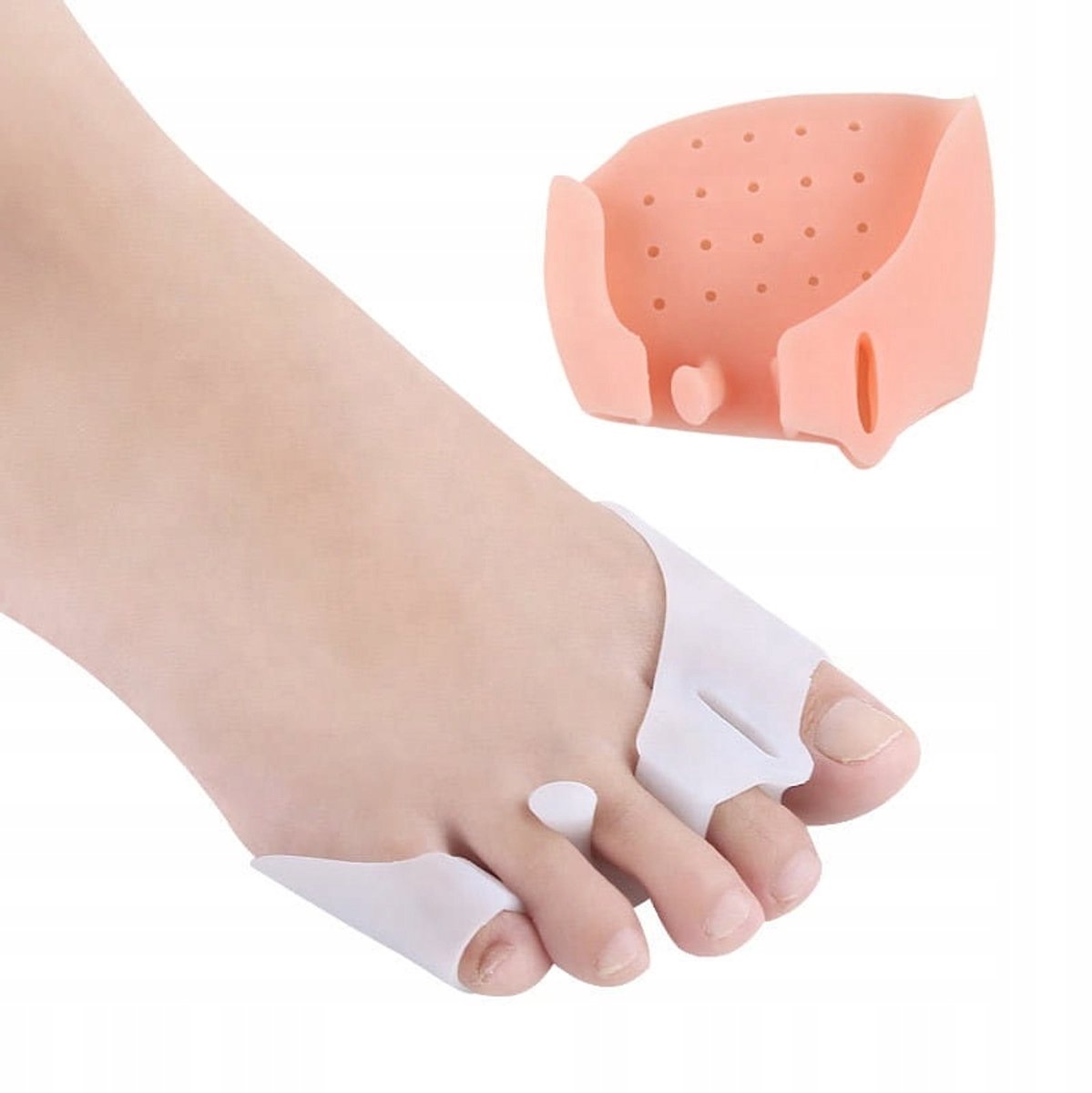 Hallux Valgus Gel Spreiders met Wig - Comfort voor Voeten