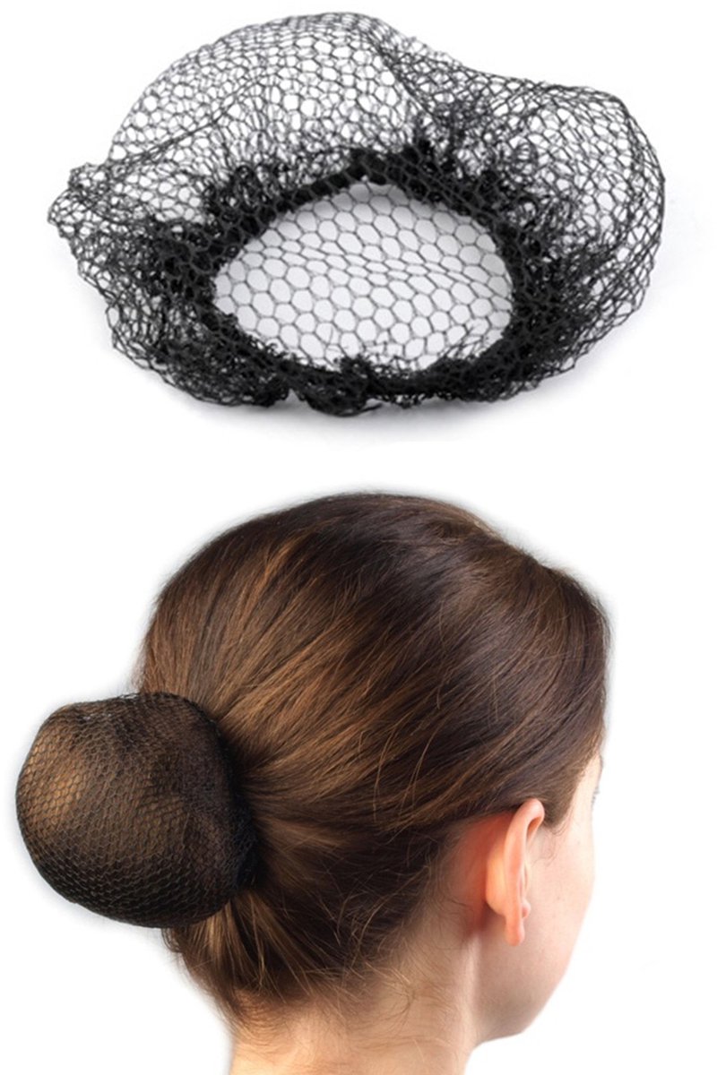 Arabesque M01 – Haarnet voor Knot – Zwart – Elastisch – Duurzaam – Voor Ballet en Dans