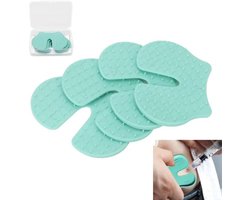 Shot Pain Reducer - 4pcs Reusable Plastic Immunization Assistance Pad - Portable Shooting Aid Blocks Painkiller met Storage Box voor Kinderen en Volwassenen - Groen