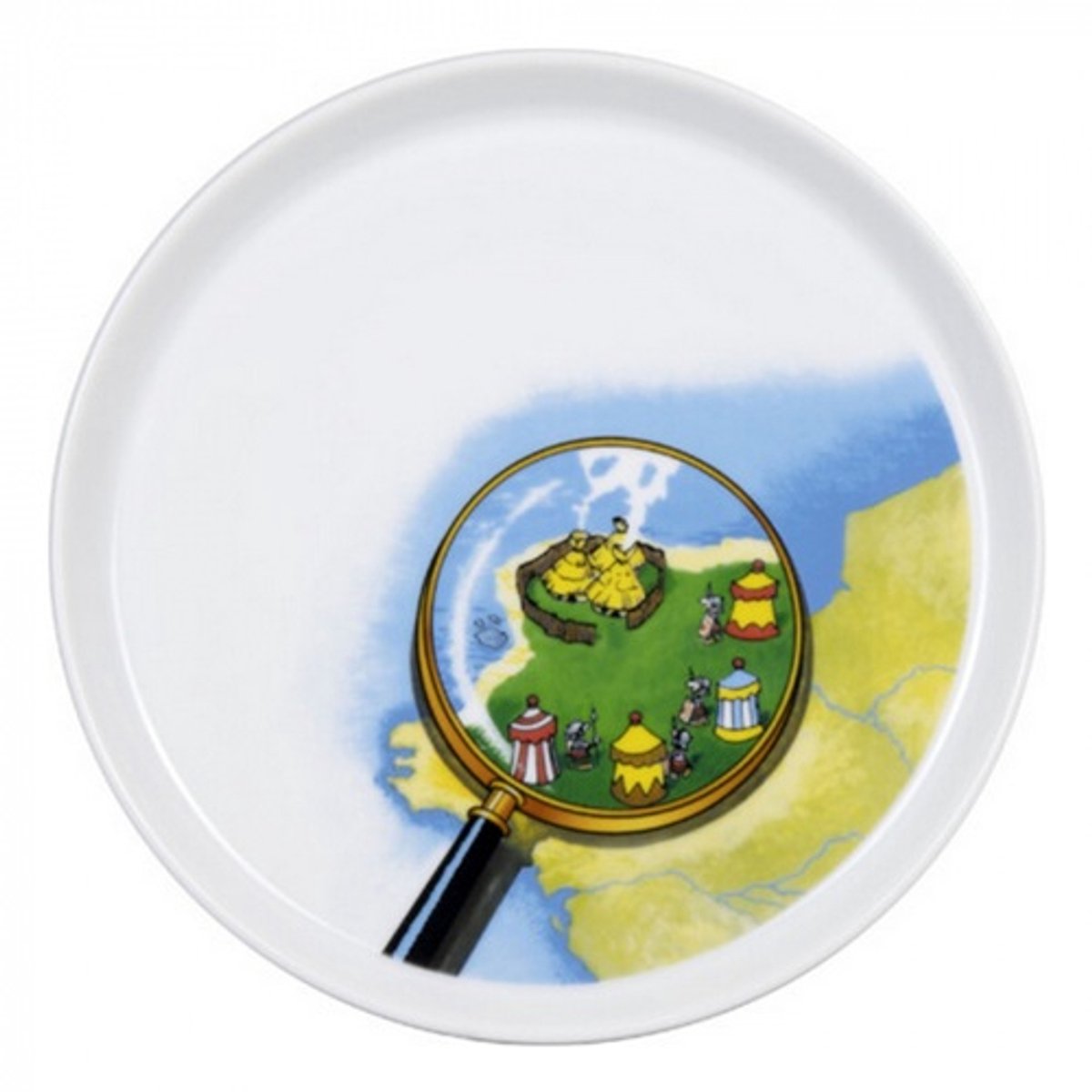 Könitz Porseleinen Bord – Astérix & Obélix “The Gallic Village” (Ø 20 cm)