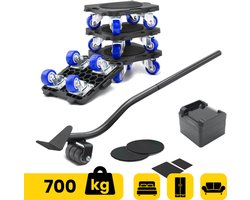 Moeve Meubelroller - Stevig en handig voor zware meubels - Meubeltransporter - 9 delige Transporthulp - Draagvermogen 700kg - Transportroller - Meubelhondje - Meubelverplaatser