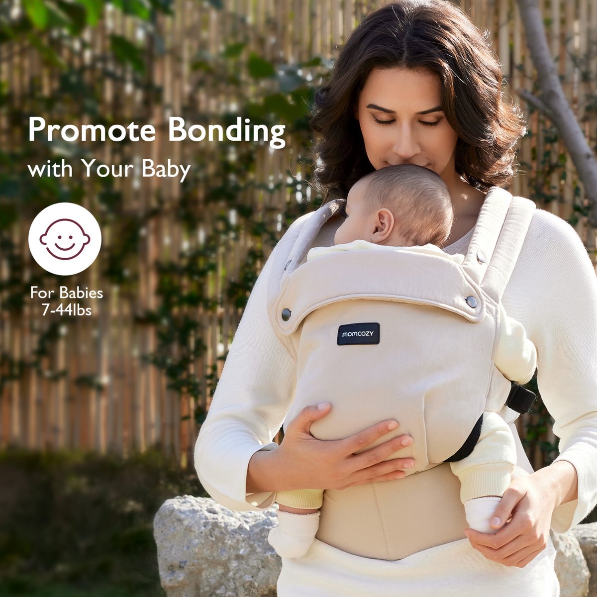 Momcozy PureHug - Baby en Peuter Draagzak – Ergonomische - Verstelbaar - 3kg tot 20kg – foto 5