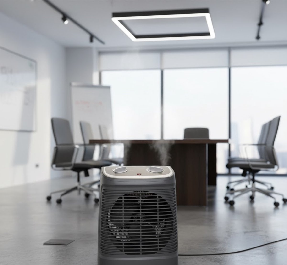 ThermoComfort 2400W Ventilatorkachel met Thermostaat, - Thermostaat, Vorstbeveiliging & Koelventilator – - Medahomestore