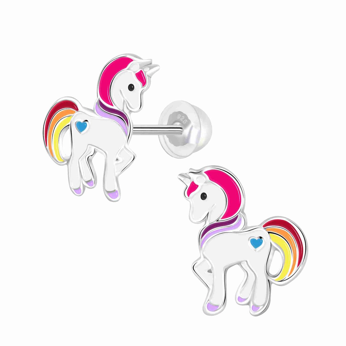 WeLoveSilver - zilveren oorstekers - eenhoorn - K3 collectie