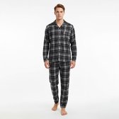 heren pyjama gianvaglia 2502 zwart/grijs 3XL