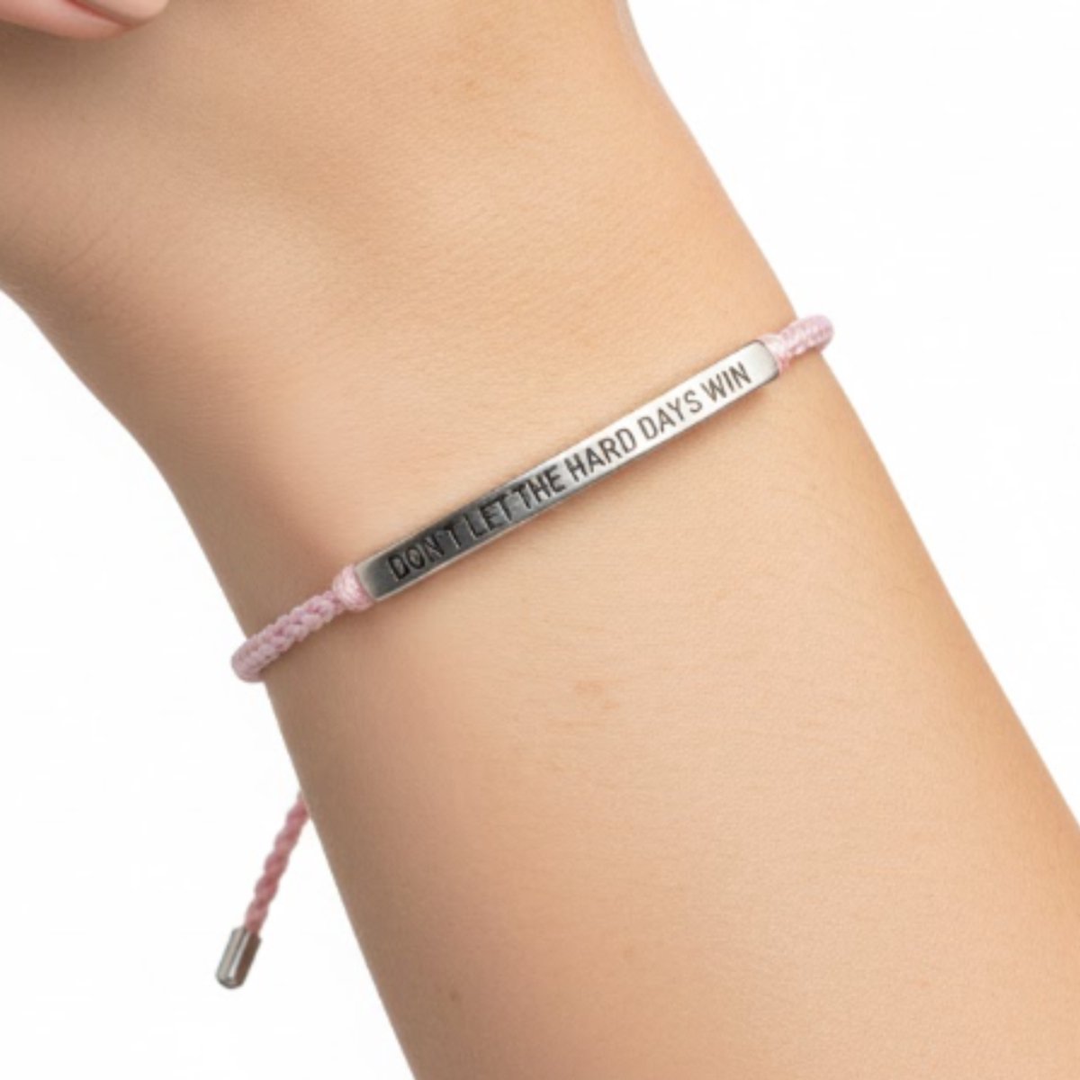 Don't Let the Hard Days Win Adjustable Cuff Bracelet, Nickel-Free Bracelet - België