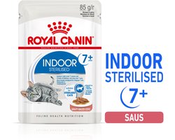 Royal Canin - Indoor 7+ Gravy Kattenvoer Nat - 48 x 85 gr