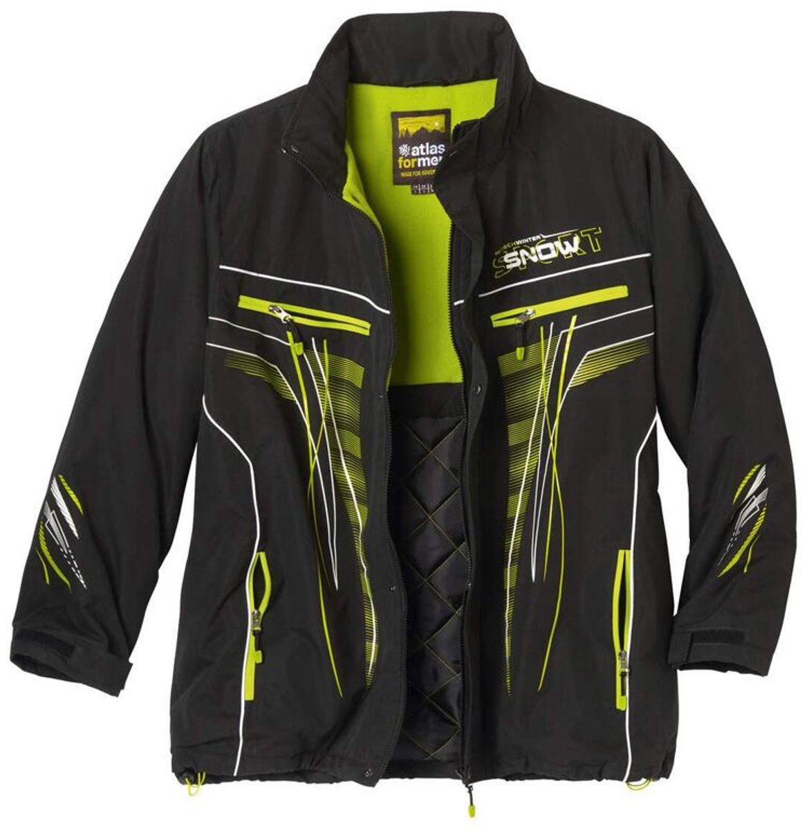 ATLAS FOR MEN - Skiparka met capuchon Winter Snow - Heren - Verkrijgbaar in grote maten - M