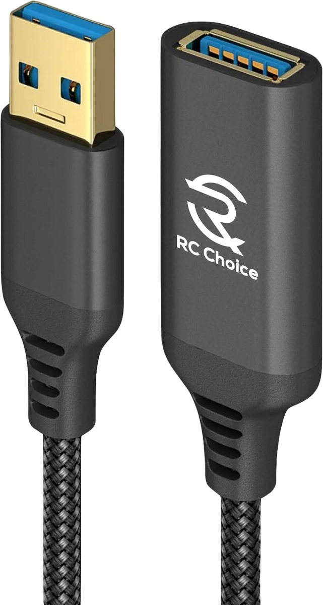USB 3.0 Verlengkabel - 5Gbps - Sterk en Flexibel Nylon Kabel - 3 Meter