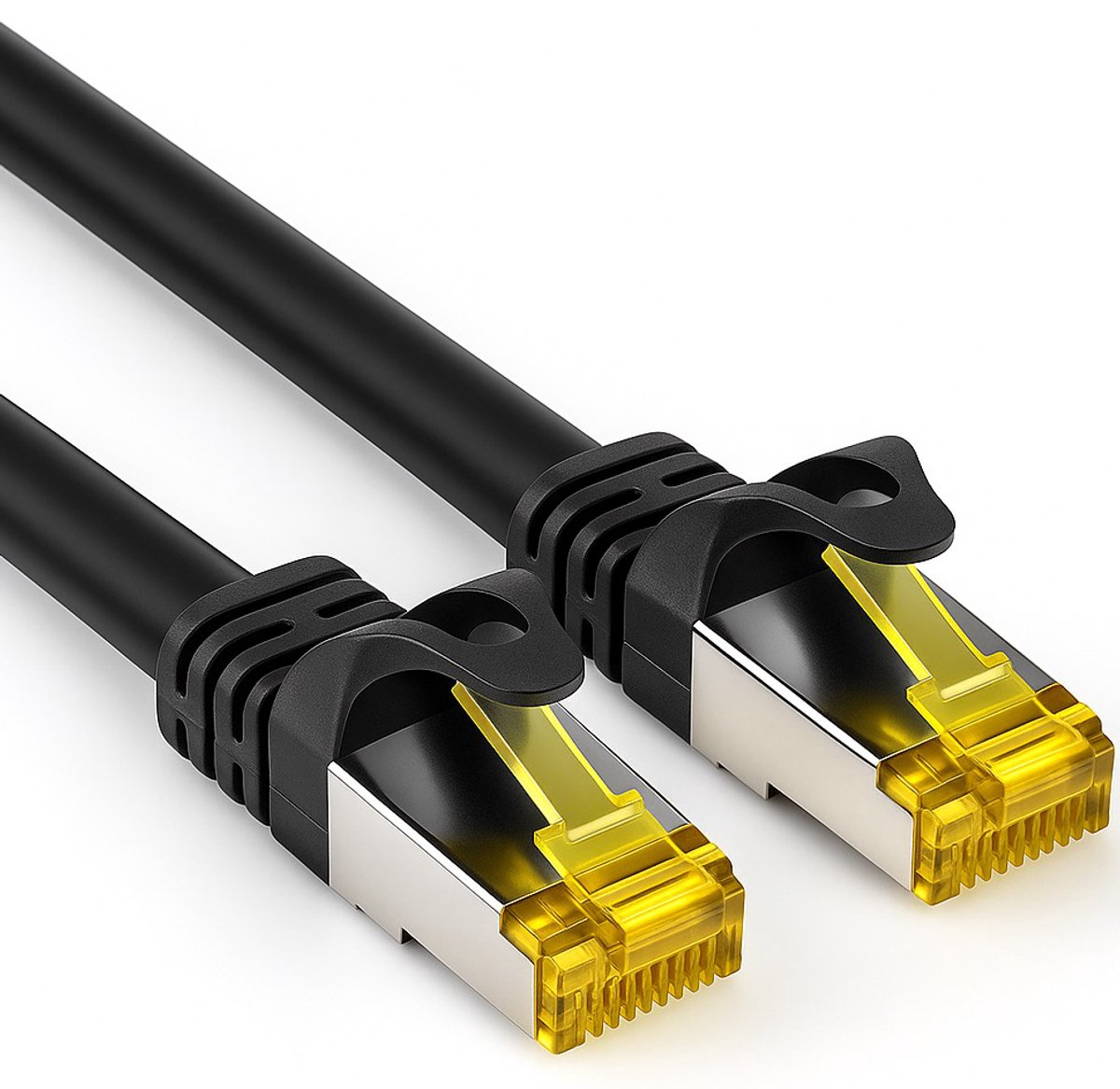 Image of Cat 7 - S/FTP - Netwerkkabel - Patchkabel - Afgeschermd - 10 Gbps - 3 meter – Zwart - Allteq