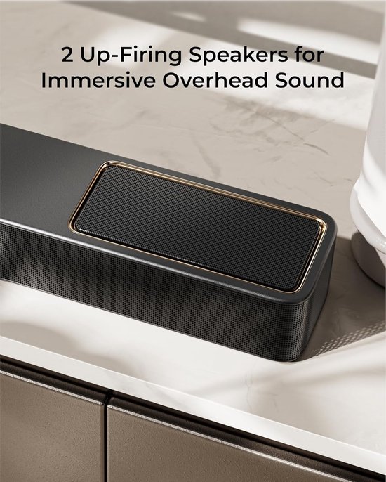 ULTIMEA 5.1.2 Draadloos Surround Sound-systeem voor tv, Dolby Atmos, 530W soundbar met draadloze subwoofer, HDMI eARC, BT 5.4, Skywave X40 van Ultimea — afbeelding 4