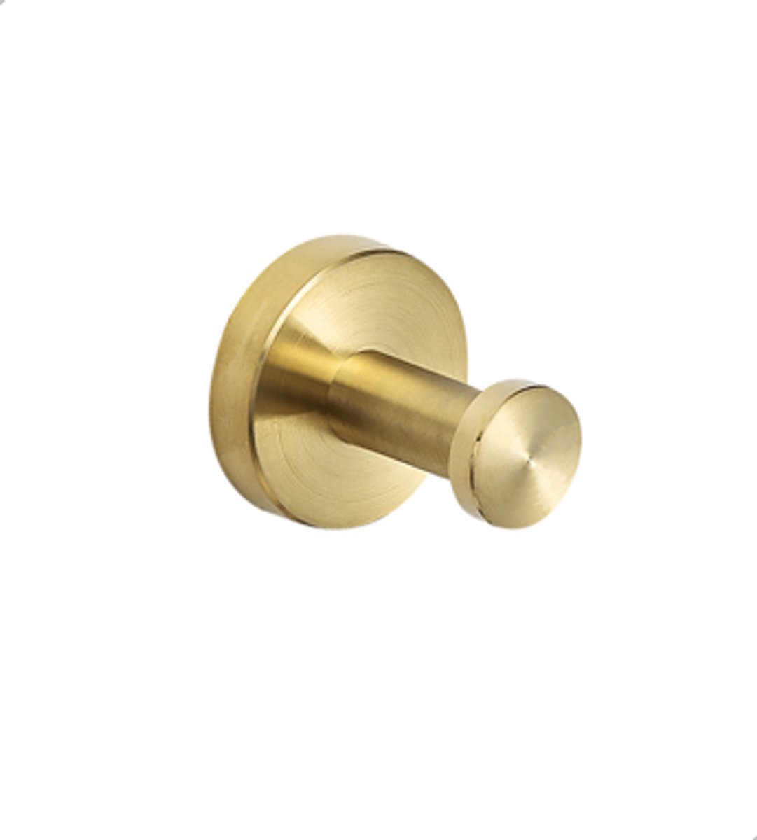 Handdoekhaak Goud - Handdoekhaakje - Badkamer Haak - Goud - Geborsteld Messing PVD