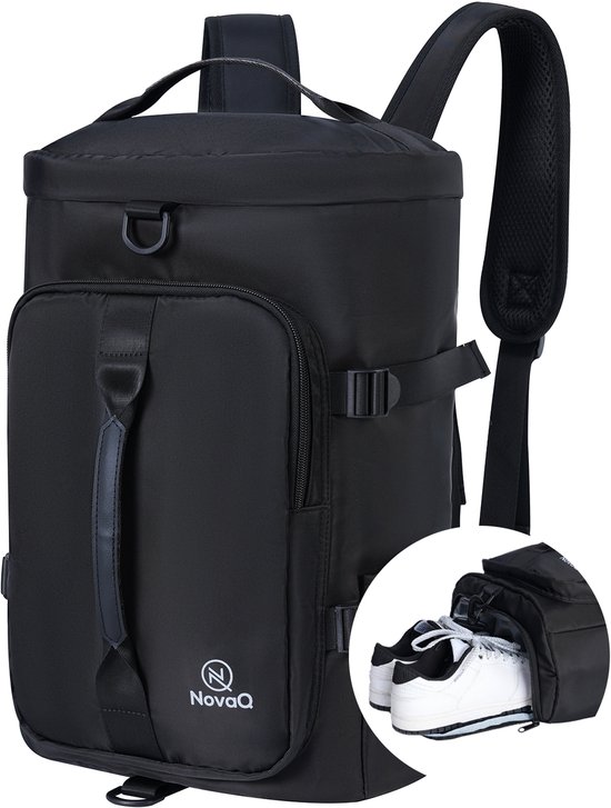 NovaQ Handbagage 40x30x20 - Cabin - Underseater - Transavia, TUI, Wizzair, Eurowings, Easyjet - 20 ltr Compacte Reis Rugzak - Dames & Heren - Duffel Reistas