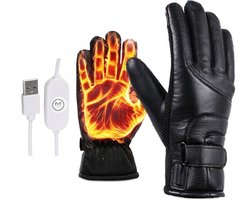 Vendar® Verwarmde Handschoenen - Waterdicht - One Size - Elektrische Handschoenen Heren En Dames - Met Touchscreen Compatibiliteit - Handschoenen Winter - Handschoenen Met Verwarming - Verwarmde Wanten - Zwart