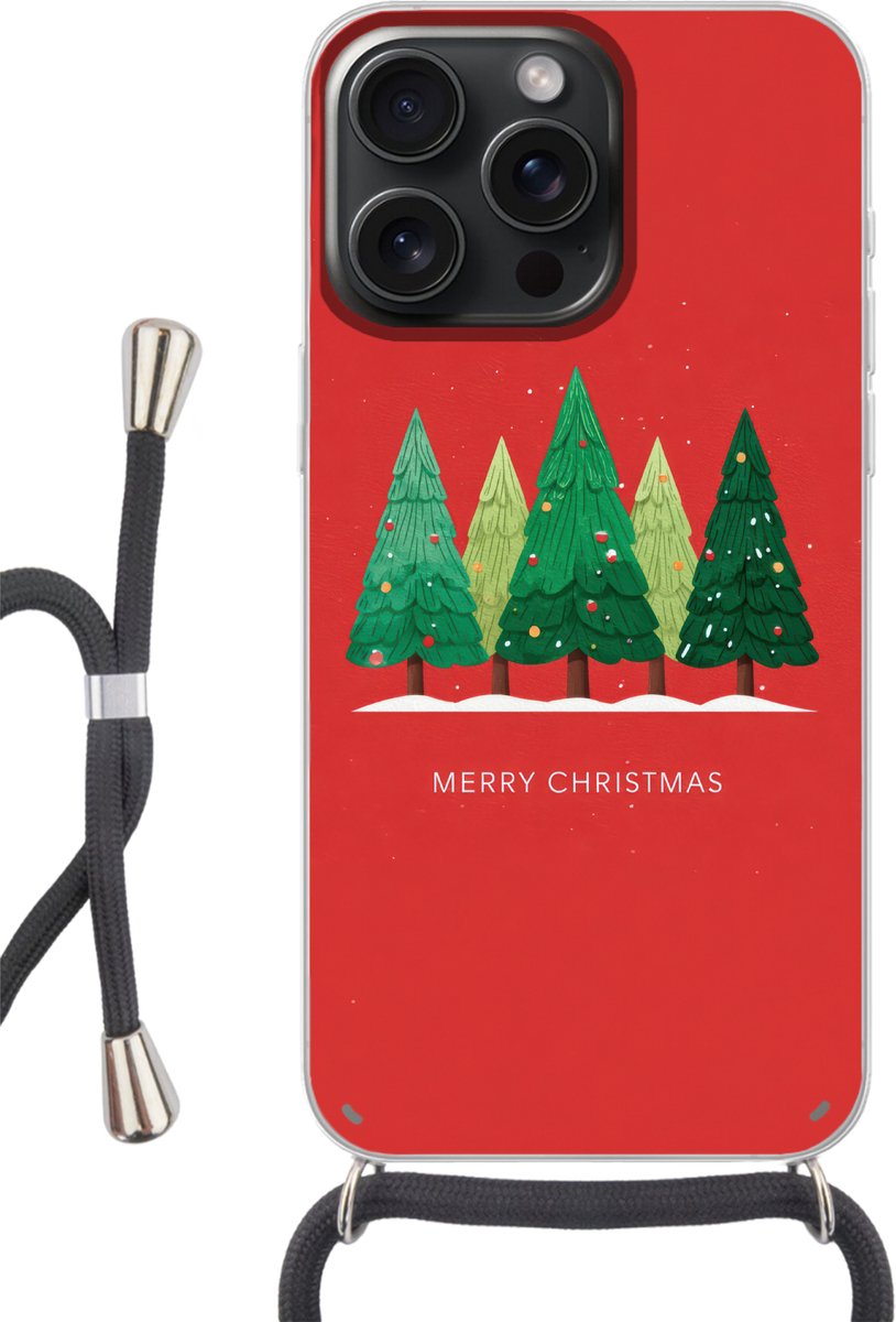 Minimalistisch - Kerstbomen - Rood - Sneeuw