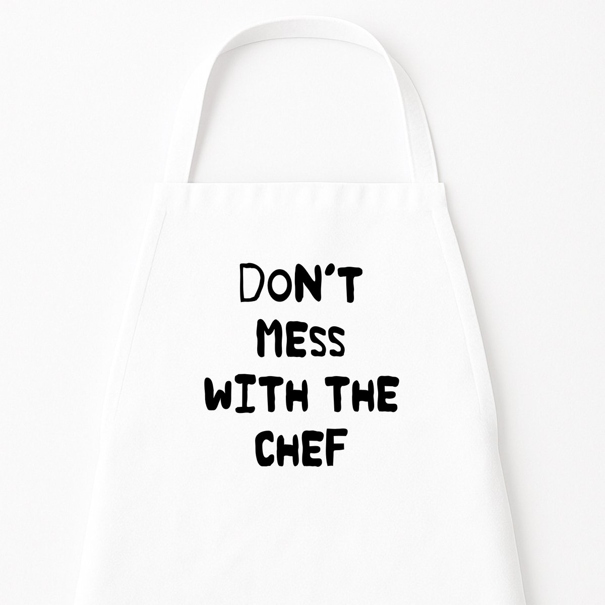 Keukenschort "Don’t mess with the Chef" | Feestelijk Cadeau voor Koks | Kerst & Sinterklaas