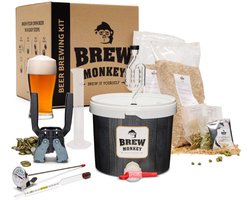 Brew Monkey Compleet IPA - Bierbrouwpakket - Zelf Bier Brouwen Bierpakket - Gadgets Mannen - Verjaardagscadeau voor Mannen - Verjaardag cadeau - Origineel bier Cadeau