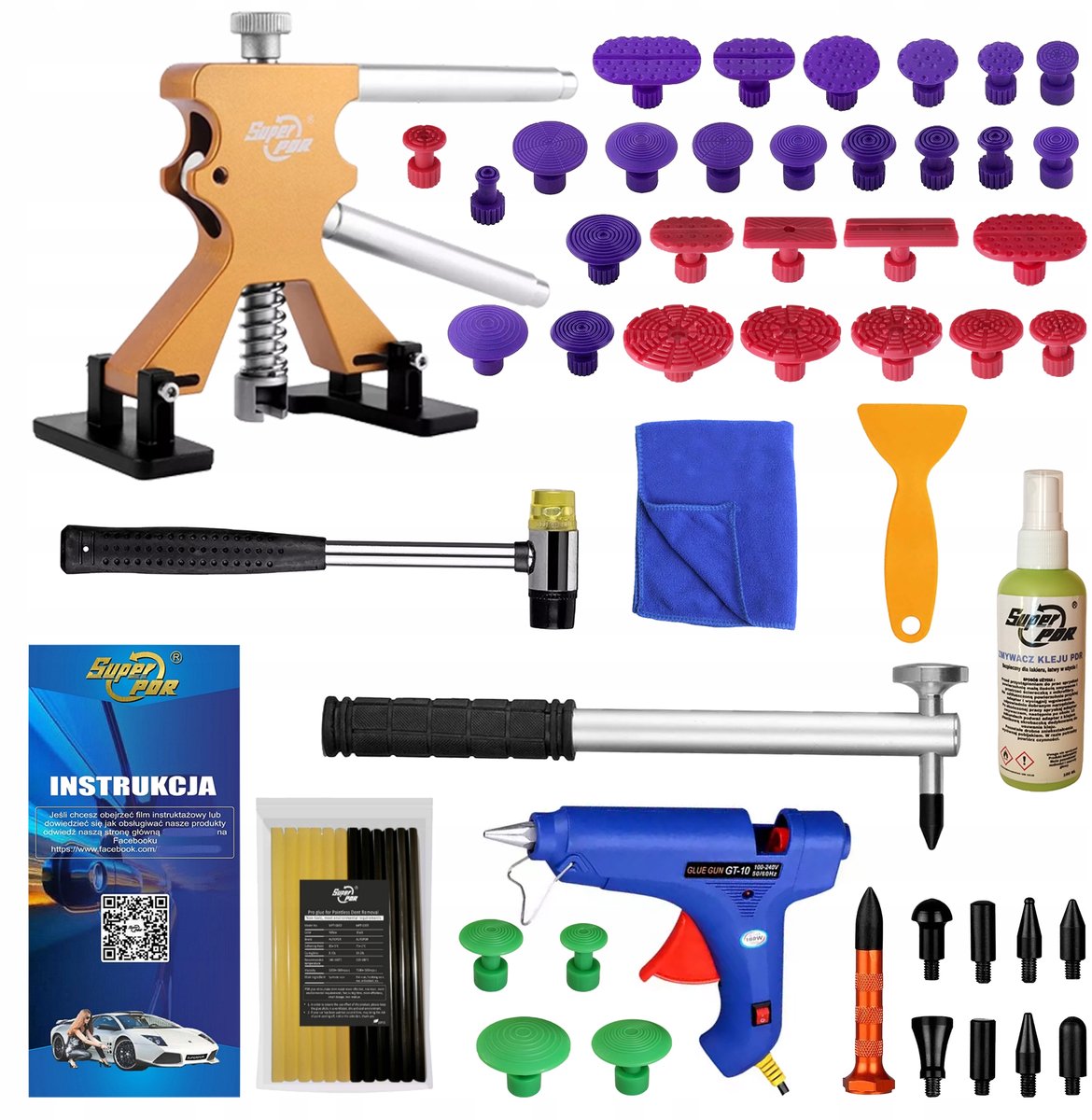 PDR Set: Deuk Verwijderaar Auto | Professionele reparatieset