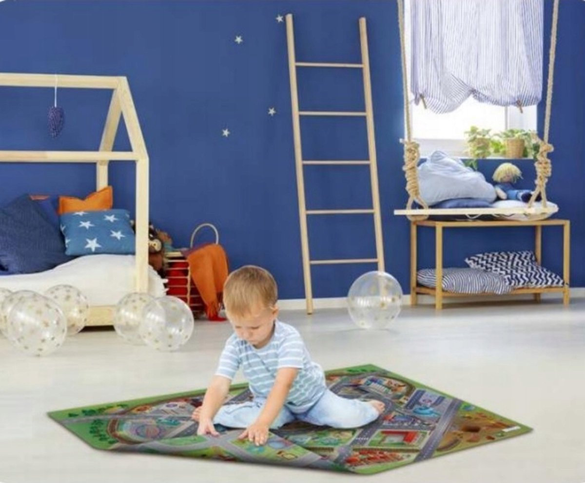 Vloerkleed Boerderij 100x150 cm - Speelmat voor Kinderen