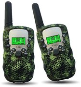 YAR - Talkie-walkie - enfants - Talkie-walkie pour enfants et adultes - Portée 3 km - 10 tonalités d'appel - Contrôle du volume - Lampe - Indicateur de niveau de batterie - Vert