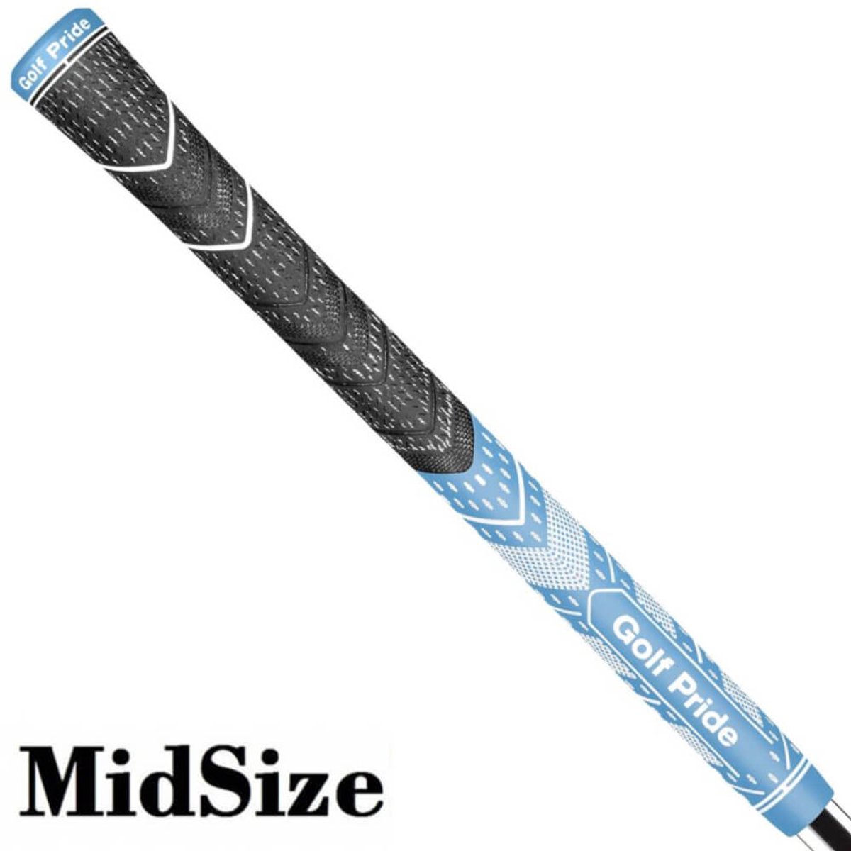 GolfPride MultiCompound Plus 4 Teams MIDSIZE Grip - Charcoal Lichtblauw