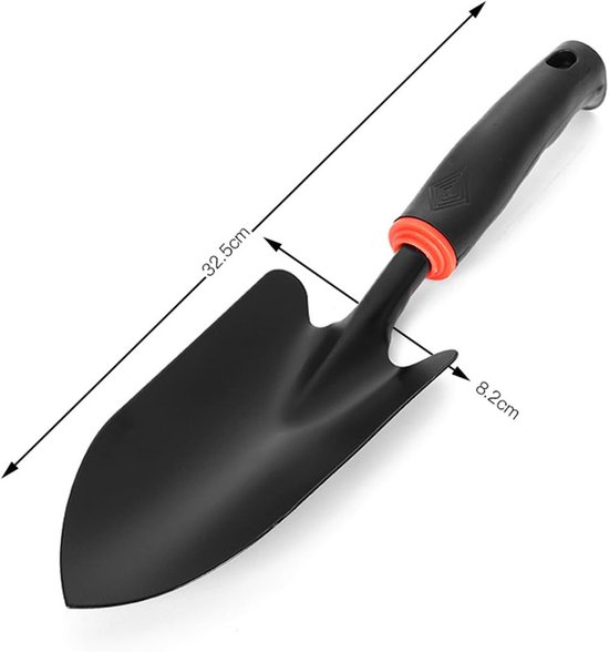 Tuinschep - Schep van roestvrij staal - Rubberen handvat - Antislip - Voor graven, tuinieren en het planten van gazons van Merkloos	 — afbeelding 5