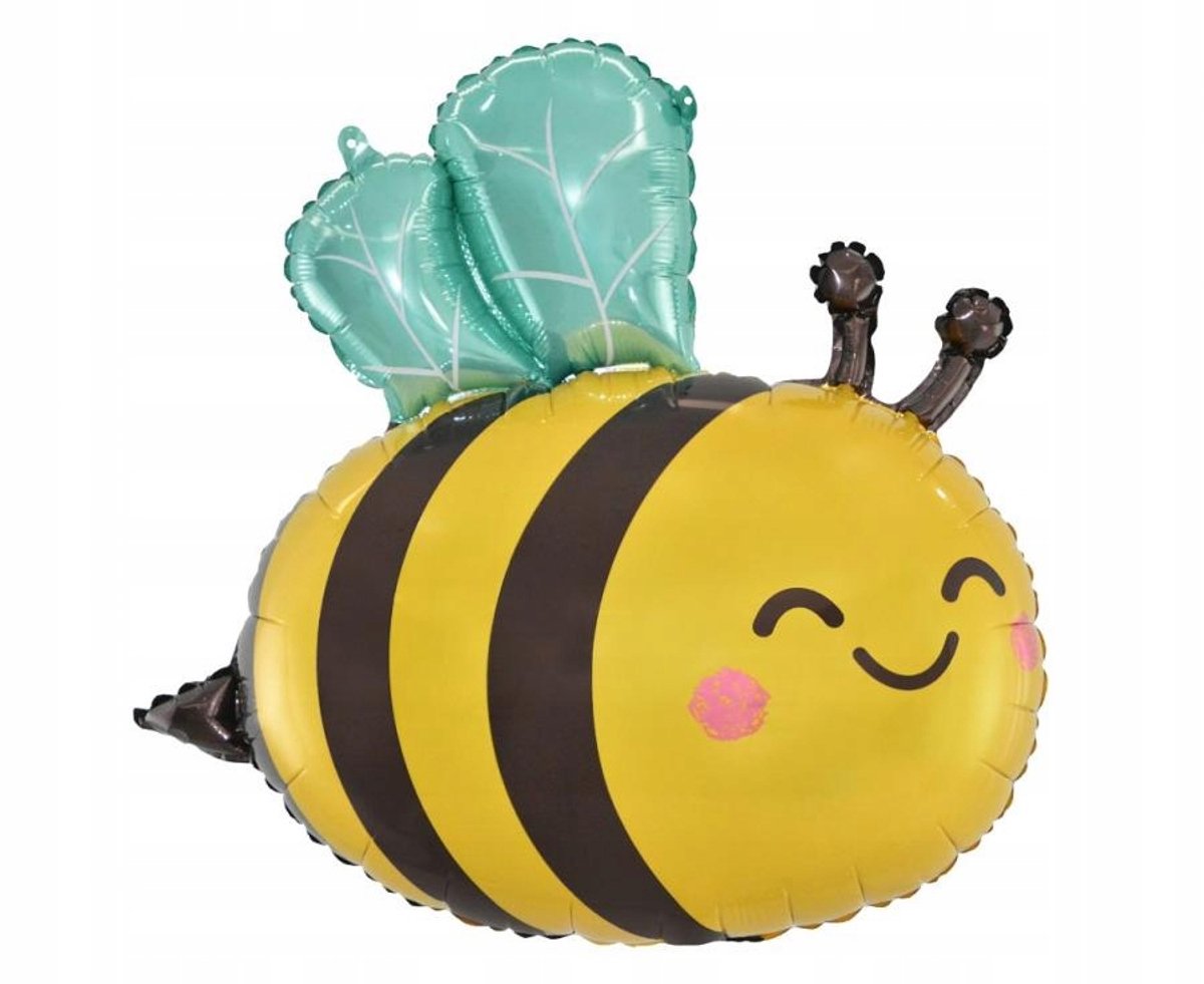 Godan – Folieballon Bij – Dierenvorm – Zelfsluitend – 50×54 cm