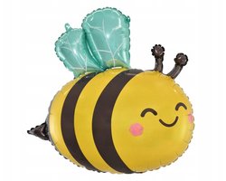 Godan – Folieballon Bij – Dierenvorm – Zelfsluitend – 50×54 cm