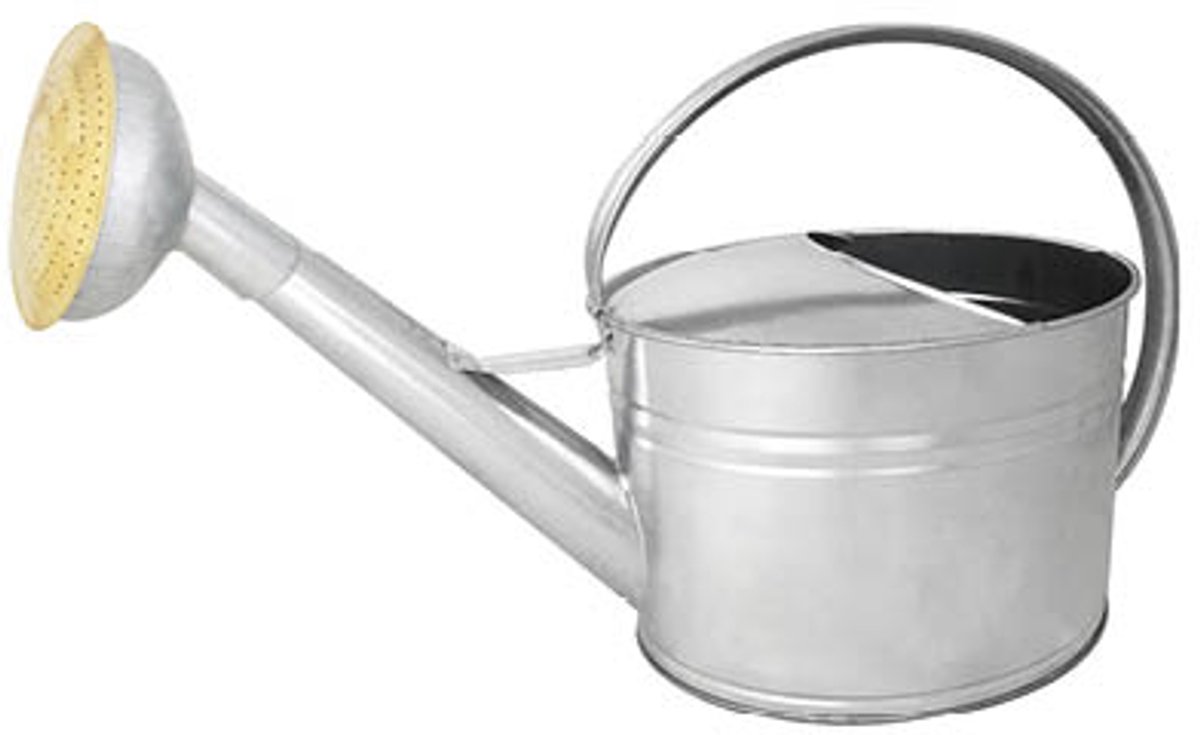 Guillouard - Gieter 6 liter - verzinkt staal - verzinkte broeskop met messing rooster