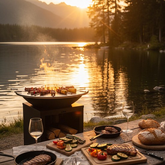 ASH - Solaris - XXL - Plancha barbecue met grillring - Buitenkoken - Plancha BBQ - Plancha Bakken - Zwart - Grillring van ASH — afbeelding 4