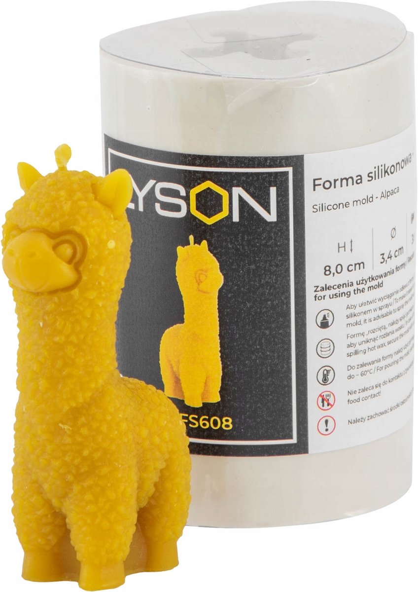 Alpaca Siliconen Mal voor Kaarsen, Beton, Zeep & Meer