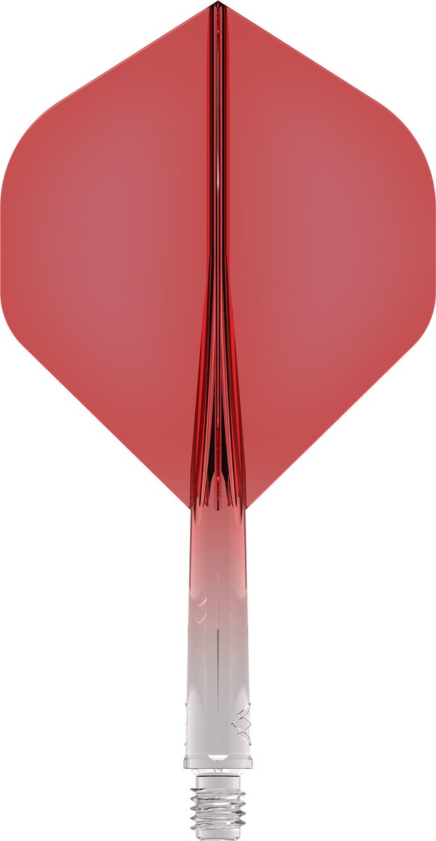 Mission Force 90 Gradient Transparent Red NO2 - Dart Flights van Mission — afbeelding 3