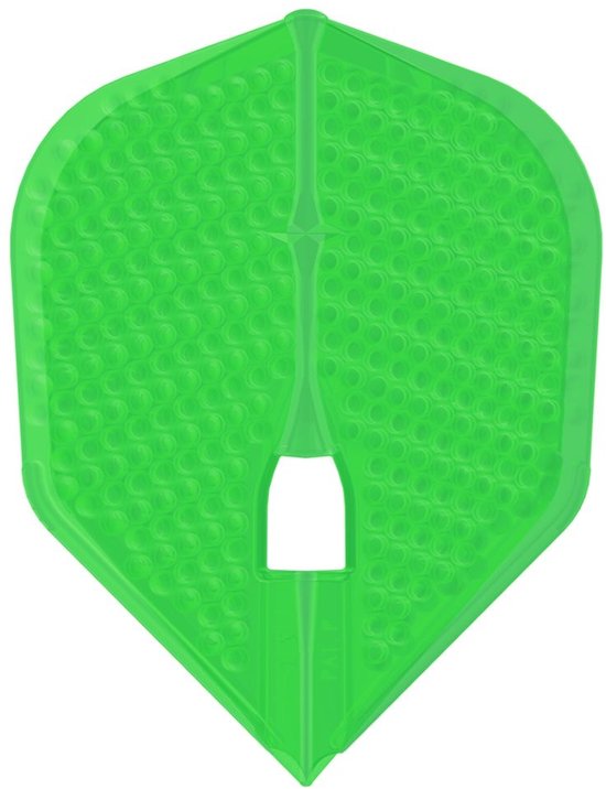 L-Style Champagne L3 Shape Dimple Lime Green - Dart Flights van Merkloos — afbeelding 2