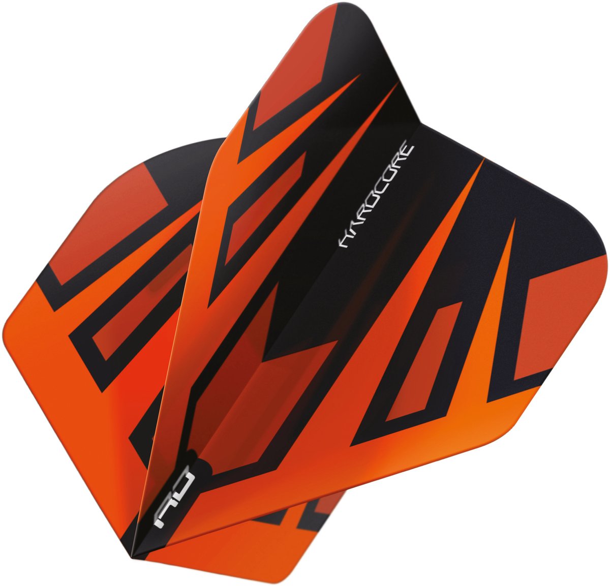 Red Dragon Hardcore Radical Orange & Black Fan - Dart Flights