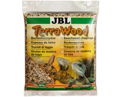 JBL TerraWood natuurlijke beukenhoutsnippers bodembedekking voor droge en semi-droge terraria 5 Liter