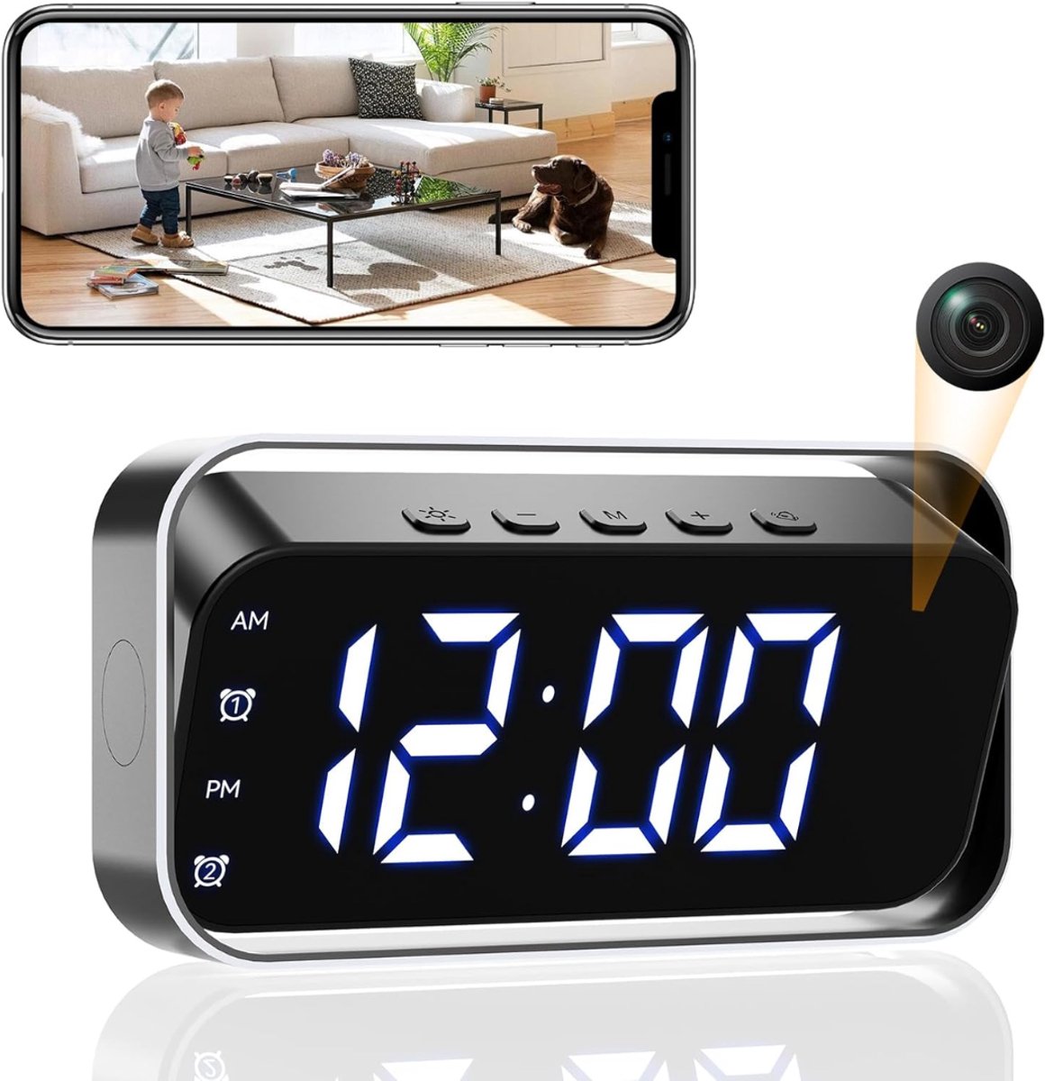 White-Label® Verborgen Camera - Spy Camera - Spionage - Zilver